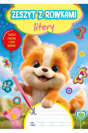 Zeszyt z rowkami. Litery