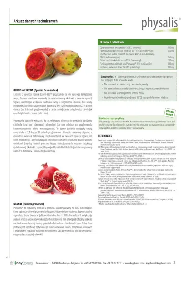 Physalis Tabletki na p�aski brzuch Suplement diety 45 tab. Bio
