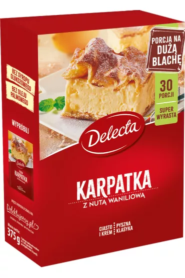 Delecta Karpatka z nut� waniliow� mieszanka do domowego wypieku ciasta 375 g