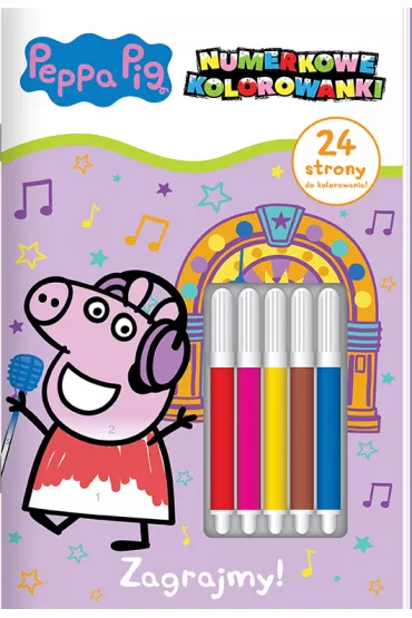 Zagrajmy! Peppa Pig. Numerkowe kolorowanki