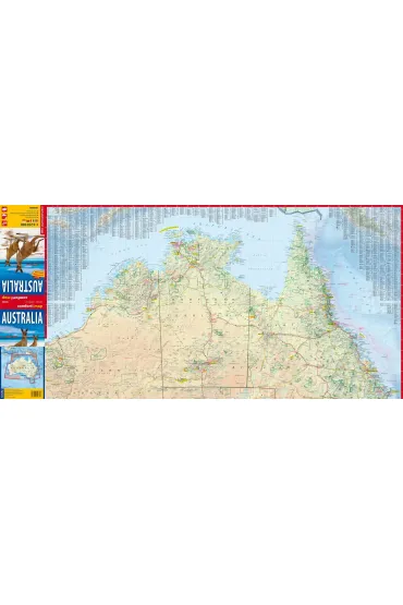 Australia road and tourist map 1:4 250 000 wer.angielska laminat 2025
