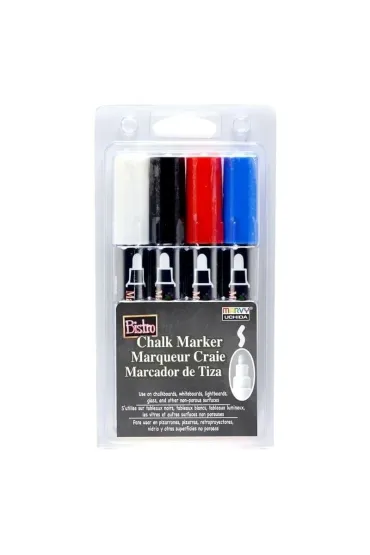 Marvy Markery kredowe Bistro Chalk 4 kolory