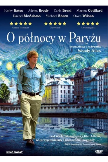 O p�nocy w Pary�u DVD - Brody Adrien, Kathy Bates, Marion Cotillard, Michael Sheen, Owen Wilson, Rachel McAdams, Woody Allen