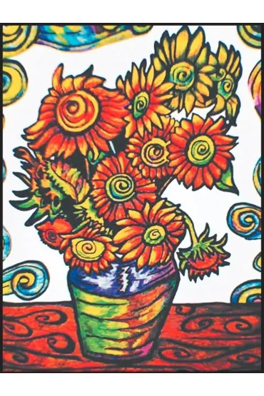 Kolorowanka welwetowa 47x35 Van Gogh. S�oneczniki