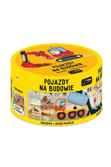 Puzzle Ksi��ka z puzzlami w pude�ku Pojazdy na budowie Wilga Play
