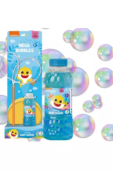 Mega zestaw do tworzenia baniek mydlanych Baby Shark 450 ml Maksik