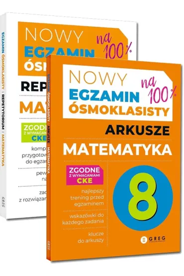 Pakiet Nowy Egzamin �smoklasisty. Matematyka: Repetytorium oraz Arkusze