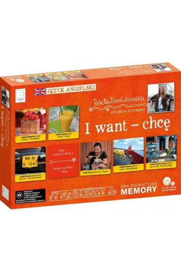 Edukacyjne memory j�zykowe - I want - chc� * * Edipresse Ksi��ki - Beata Pawlikowska