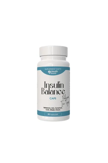 Health Guard by Cf Insulin Balance - Wsparcie gospodarki cukrowej (Insulinooporno, Cukrzyca) Suplement diety 60 kaps.