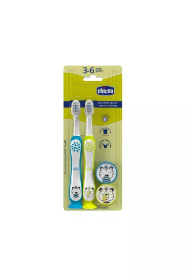 Chicco Szczoteczka do z�b�w Tiger Panda 3-6L 2 szt.