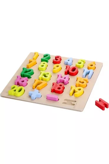 Puzzle drewniane Du�e liczby 3D 1581747 Playme