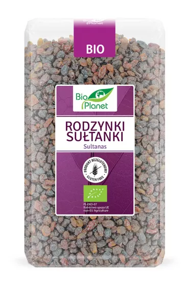 Bio Planet Rodzynki sutanki niesiarkowane 1 kg Bio