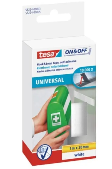 Tesa Rzep w ta�mie bia�y 1m x 20mm