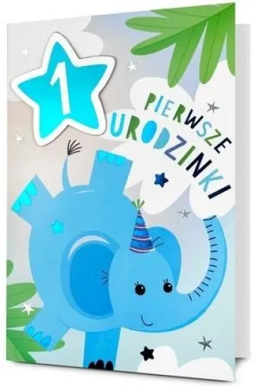 Pan Dragon Karnet B6 Urodziny Roczek
