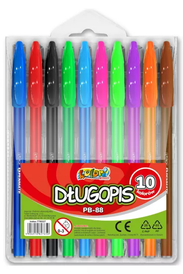 Penmate Kolori D�ugopis PB-88 10 szt.