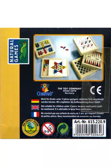 Backgammon drewniany wersja mini 9cm NG