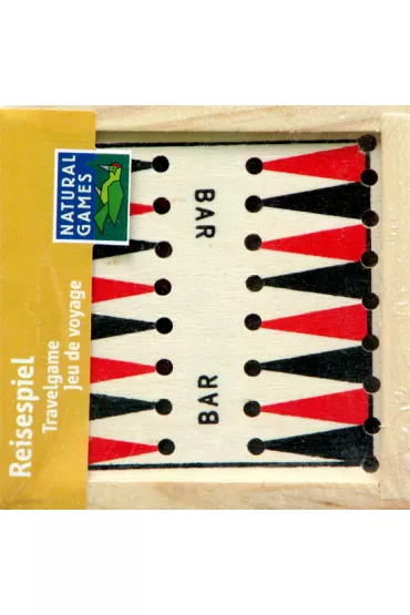 Backgammon drewniany wersja mini 9cm NG