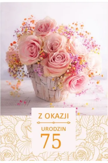 Trend Kartka okoliczno�ciowa Urodziny 75