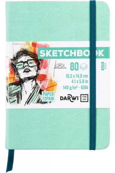Darwi Szkicownik A6 140g mi�towy