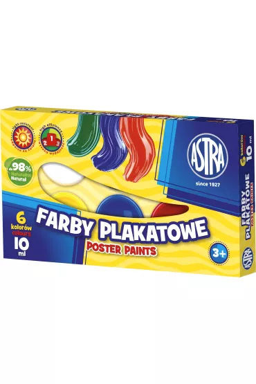 Astra Farby plakatowe 6 x 10 ml