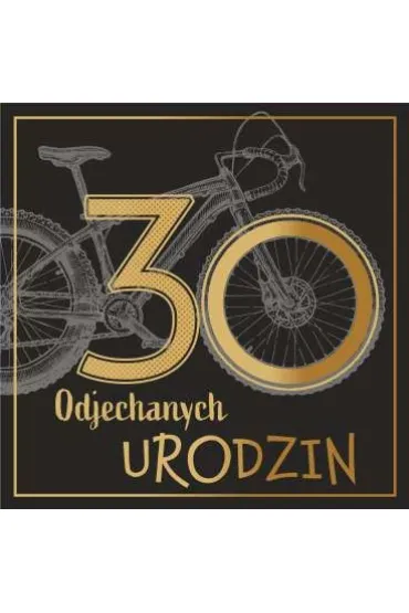 Art Nuvo Karnet kwadrat 30 urodziny m�skie CF-01
