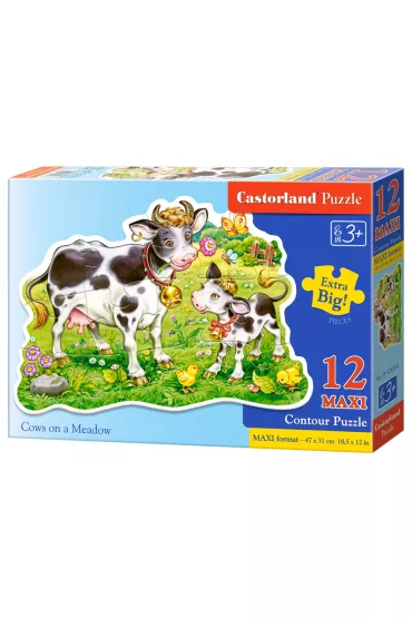Puzzle maxi 12 el. Krowy na ��ce Castorland