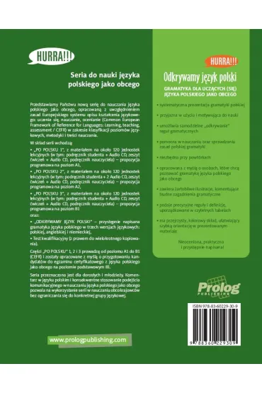 Odkrywamy j�zyk polski Gramatyka dla ucz�cych si� j�zyka polskiego jako obcego II wyd. - Liliana Madelska, Ma�gorzata Warcho�-Schlottmann