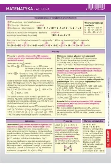 Demart �ci�gawka Matematyka - Algebra