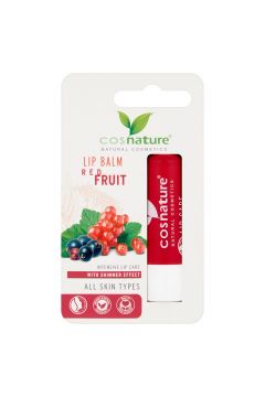 Cosnature Lip Care naturalny ochronny balsam do ust z ekstraktem z czerwonych owocw 4.8 g