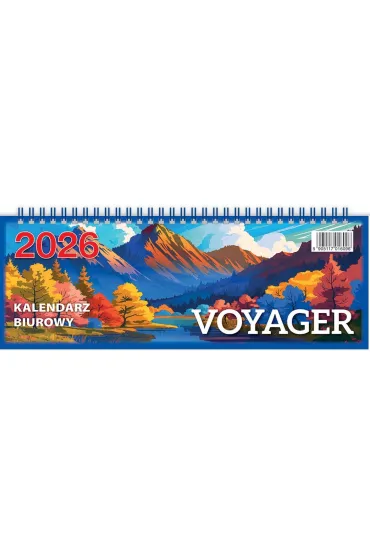 Telegraph Kalendarz 2026 biurowy Voyager - bia�y