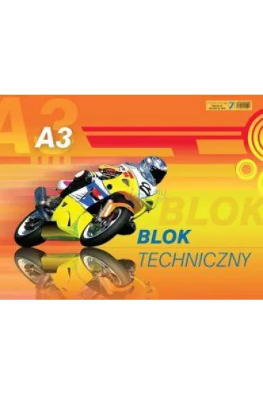 Kreska Blok techniczny bia�y A4 250g 10 szt.