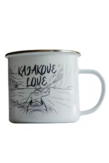 TravelSet Kubek emaliowany - Kajakove Love