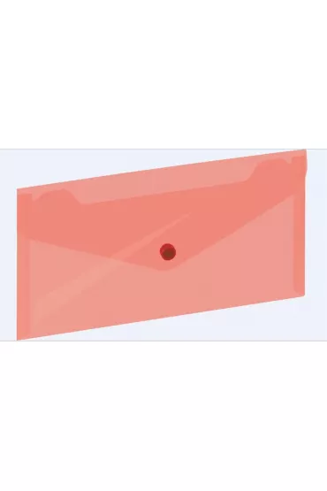 Grand Koperta na zatrzask czerwona 22.5 x 12.4 cm