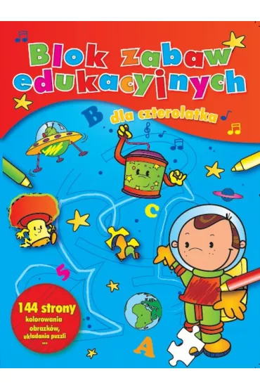 Blok zabaw edukacyjnych dla czterolatka