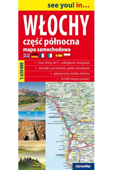 see you! in? Mapa samochodowa W�ochy. Cz�� p�nocna 1:650 000