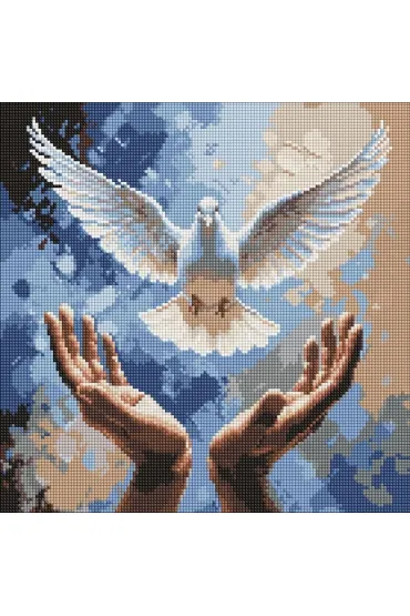 Diamentowa mozaika - D�onie dobroci 40x40cm