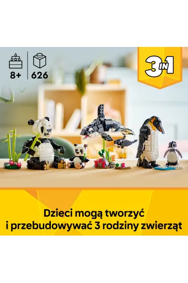 LEGO Creator 3 w 1 Dzikie zwierz�ta: rodzina pand 31165