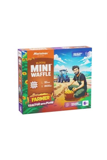 Mini Waffle KLOCKI KONSTR WAFLE MINI 50EL TRAKTOR PLUG PUD