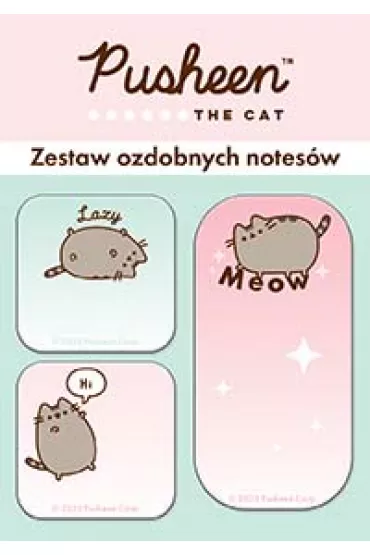 Zestaw 3 notes�w ozdobnych Pusheen
