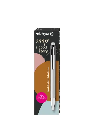 Pelikan D�ugopis w etui Snap K10 Metallic Silver