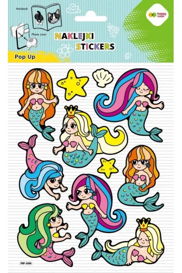 Happy Color Naklejki 3D POP UP - Little Sirens 146x240 mm