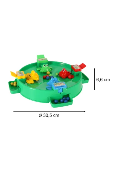 Gra zr�czno�ciowa g�odne �abki skacz�ce �aby 4 graczy 3+ XXL zielona