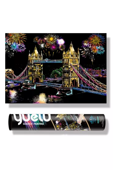 Twoje Hobby Tower Bridge Plus. Magiczna zdrapka - wydrapywanka 75.0 x 52.0 cm