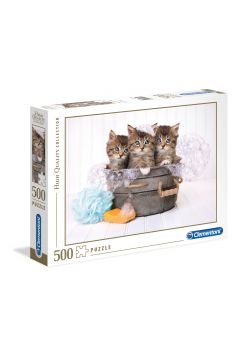 Puzzle 500 el. High Quality Collection. Kittens AND soap Clementoni