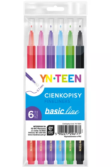 Interdruk Cienkopis Basic Line 6 kolor�w