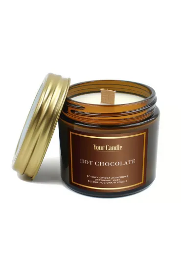 Your Candle �wieca sojowa zapachowa z drewnianym knotem hot chocolate 120 ml