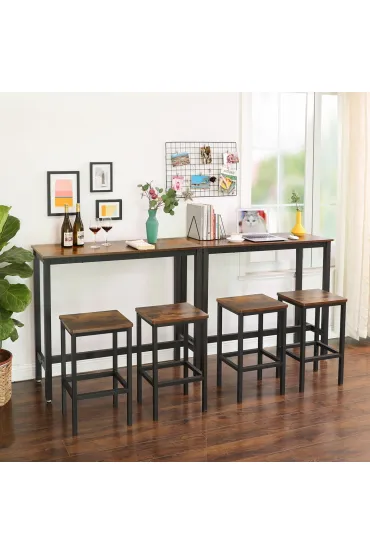 Songmics Wysoki stolik barowy kuchenny LOFT 100 cm