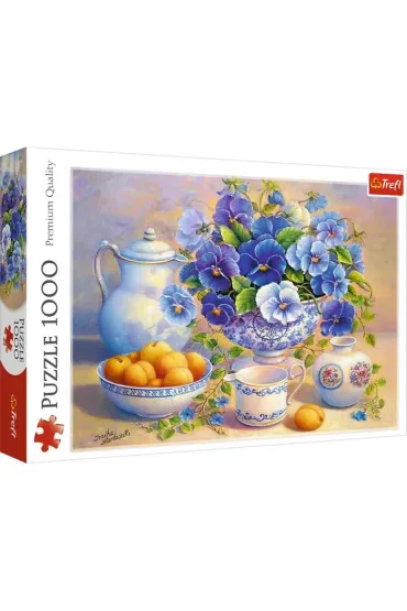 Puzzle 1000 el. Niebieski bukiet Trefl