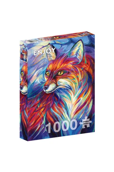 Puzzle 1000 el. Kolorowy lis Enjoy