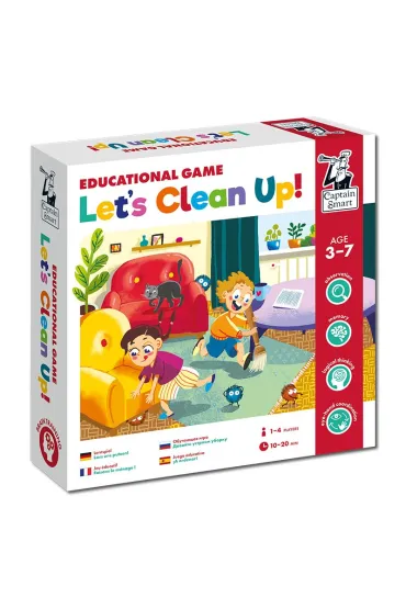 Captain Smart. Let`s clean up! Educational game